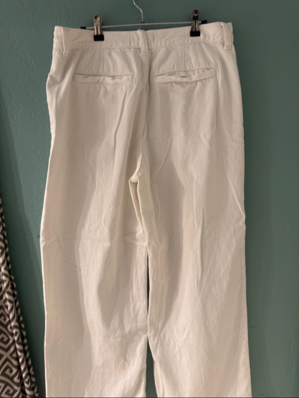 Madewell Off-White Wide-Leg Cotton Trousers - Picture 5 of 6